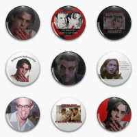 Billy Loomis Greatest Love Story And Stu In Scream It Soft Button Pin Customizable Jewelry Creative Lover Clothes Lapel Pin