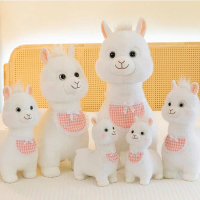 Kartun Paddle Alpaca Alpaca Plush Toy Bantal Tidur Mainan Haiwan Plush Sheep Plush Doll Boneka Haiwa