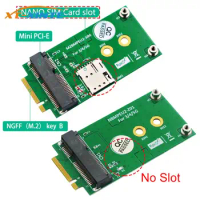 for NGFF M.2 B Key Interface to Mini PCI-E PCIe Wireless Adapter Card for 5G 4G 3G LTE GSM Modem Module Nano SIM Slot Optional