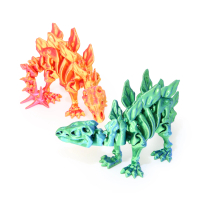 Đồ Chơi Khủng Long Stegosaurus, Đồ Trang Trí In 3D, Có Thể Di Chuyển, Mô Hình Làm Bằng Tay Sáng Tạo,