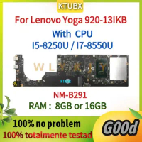 For Lenovo Yoga 920-13IKB Laptop Motherboard.NM-B291 Motherboard.CPU I5-8250U/I7-8550U RAM 8GB/16G 100% test work