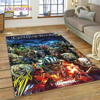 3D I-Iron M-Maiden Metal Band Area Rug,Carpet Rug for Living Room Bedroom Sofa Doormat Decoration, Kids Play Non-slip Floor Mat
