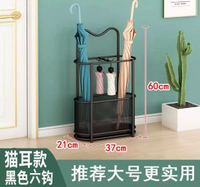 輕奢鐵藝瀝水雨傘架門口雨傘桶放傘架家用電梯口立傘筒收納置物架