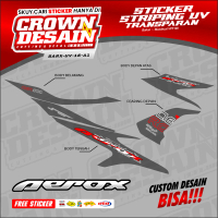 Striping UV Aerox 155 Old Variasi NVX Transparan - Striping Stiker KEKINIAN KEREN Yamaha Aerox Old 1