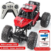 LC - Mobil Remote Control 2.4GHZ Dengan Lampu Suara Bisa Keluar Asap RC Mobil Offroad Anak Mainan Mo