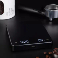 Timer Function Coffee Scale High Precision Rechargeable Coffee Scale with Timer for Espresso Brewing Drip Digital Kitchen Scale