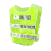 【精準科技】LED反光背心 反光馬甲安全背心 螢光黃綠色反光衣 夜間施工最安全 反光背心(MET-LEDV工仔人)