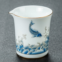 公道杯陶瓷分茶器均杯大公杯茶海家用簡約倒茶杯功夫茶具配件
