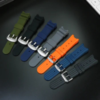 Notched silicone watch belt for Casio edifice series ef-524d/ 524sp modified silicone watch belt acc