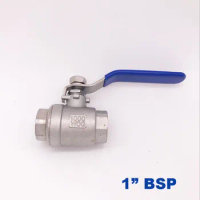 GOGO High quality Type two stainless steel ball valve DN25 Female thread 1 inch BSP SS304 201 316L 2 way Control Ball Valve
