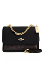 Coach Klare Crossbody Bag In Signature Canvas - Walnut/Black