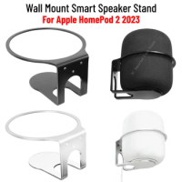Wall Mount Stand Holder for Apple HomePod 2 2023 Smart Speaker Bracket Aluminum Sound Box Holder Space-saving Prevent Falling