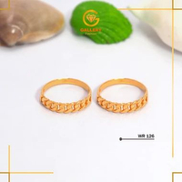 CINCIN EMAS DEWASA SISIK NAGA EMAS ASLI KADAR 8K(375) CK 126 - GALERI 21 FASHION