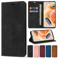 Wallet Magnetic Flip Leather Case For Xiaomi 13T 12 Lite 11T Poco X6 C65 M6 Pro X5 M5s Redmi A1 Plus A2 13C 12C 10C 9 9A 9C 9T