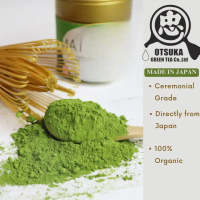 แป้งมัทฉะเกรดพิธี, ออร์แกนิก, ชาเขียว Otsuka ของแท้, นำเข้าตรงจากญี่ปุ่น, เหมาะสำหรับ Oatside, นมโอ๊