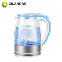 Cliandar 2024 New Pink Glass kettle electric kettle Electric kettle Electric kettle boiling water health pot