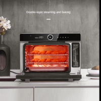 Electric Kitchen Oven 2 In 1 Steam and Baking 32L Pizza Oven Multifunctional Steam Oven 4D Hot Air Circulation Cooking