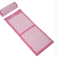 Big Yoga Acupressure Mat and Pillow Set - Massage Acupuncture Mat - Relax Back, Neck and Feet Muscles - Stress and Pain Relief