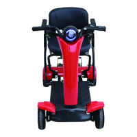 Foldable Scooter Adult Dual motor 4 Wheel Folding Electric Wheelchair Scooter For Elderly People With Limited Mobility custom