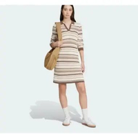 Women's '80s Inspired Knitted Polo Dress JD3594 S