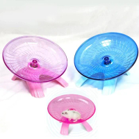 Pet Hamster Running Wheel Mute Flying Saucer Steel Axle Wheel Running Disc Toys Cage Small Animal Hamster Mouse Accessories