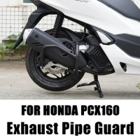 New Fit HONDA PCX160 PCX 160 Exhaust Pipe Guard Motorcycle Modified Muffler Bumper Muffler Anti-Fall Bar For HONDA PCX160