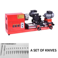 Mini Multi-Functional Beads Machine Lathe Small Bead Machine Woodworking Machine Tool Lathe Wood Beads Hand Machine Lathe