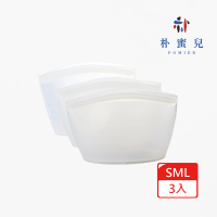 【Silipot】韓國鉑金矽膠料理儲存袋S/M/L全尺寸(副食品儲存袋 料理袋 儲存袋 保鮮袋 食物袋)