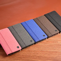 Luxury Cloth Flip Leather Phone Case for Sony Xperia 1 5 10 20 II III IV ro-I Lite Magnetic Cover