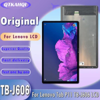 11" New For Lenovo Tab P11 TB-J606F TB-J606N TB-J606L Display With Touch Screen Digitizer Assembly Replacement Part LCD Tested
