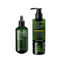 【greenvines 綠藤生機】頭皮淨化清潔養髮組(頭皮淨化洗髮精 250ml＋追根究柢養髮精華 100ml)