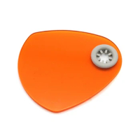 1PCS Dental Curing Lamp Shield Plate Curing Lighting Filter Shade Board Orange Color Oval Shape Light Hood Smiellipse Tools