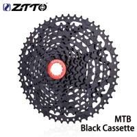 ZTTO MTB Bike Full Black Cassette 8/9/11 Speed Sprocket 8s 9s 11s 11-40/42/46/50T Black Freewheel HG k7 Steel