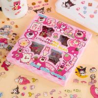 Hộp 100 tấm sticker cute dễ thương,set sticker trang trí dán tập vở, bình nước, bút nước thiết kế đơ