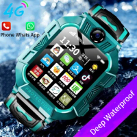 kids Smart Watch SOS Waterproof 4G Sim Card Smartwatch for Children Boy Girl Child Watch LBS Location Tracker Clock Phone Call