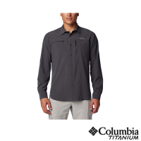 Columbia哥倫比亞 男款-鈦Summit Valley超防曬UPF50快排長袖襯衫-深灰色 UAE51640BL/IS