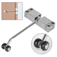 Adjustable Automatic Spring Door Closer Stainless Steel Door Closing Device Durable Security Lock Furniture Door Hardware