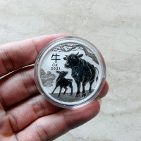 Koin Silver Perth Mint Lunar Series 3 - Year of Ox 2021 - Fine Silver 1 oz