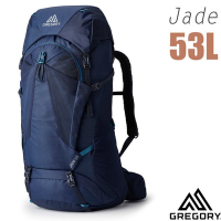 【GREGORY】女款 Jade 53L 網架式健行登山背包.雙肩後背包_145297-1552R 午夜藍