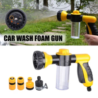 8 In 1 Portable Foam Spray Water Gun, High Pressure Jet Cleaning Tool Multifunction Foam Nozzle For Car Garden