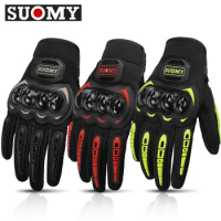 2020 Brand New Suomy Summer Mesh Motorcycle Gloves Men Breathable Motocross Motorbike Moto Racing Gloves Touch Screen Guantes