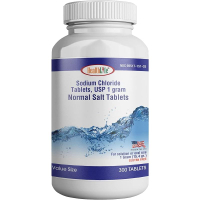 Health Life Sodium Chloride Tablets 1000mg Vitamin |     300 Count |     Normal Salt Tablets |     S