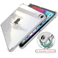 For iPad Mini 2019 mini 5 4 3 7.9inch Case TPU Silicon Transparent Slim Cover for iPad Mini 2 mini4 mini5 7.9'' Coque Capa Funda