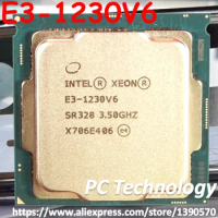 Original Intel Xeon E3-1230V6 CPU 3.50GHz 8M LGA1151 E3 1230 V6 Quad-core Desktop E3-1230 V6 processor Free shipping E3 1230V6