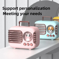 Bluetooth Speaker Cute Mini Wireless Small Stereo Retro Outdoor Portable Card Subwoofer