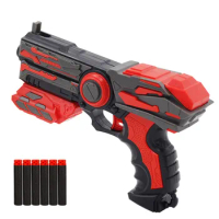 New Manual Soft Bullet Gun Suit for Nerf Bullets EVA Hollow Bullets Toy Pistol Gun Outdoor Game Toys for Kids Dart Blaster