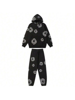 แบรนด์อีคอมเมิร์ซ เสื้อสเวตเตอร์หลวมพิมพ์โฟมทันสมัย Y2K ฮิปฮอป เสื้อผ้าสตรีทแวร์ เสื้อพูลโอเวอร์สำหร