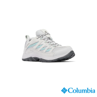 【Columbia 哥倫比亞】女款-CRESTWOOD™Omni-Tech防水登山鞋-淺灰色(UBK53720LY/IS)
