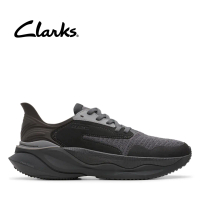 Clarks Mens Clarks Pace Black Kasut Lelaki