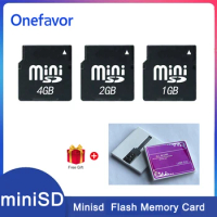 High Quality!! 4GB 2GB 1GB 512MB 128MB Minisd Card Flash Memory Card MINI SD Card MINI SD Memory Card With Mini SD Card Reader